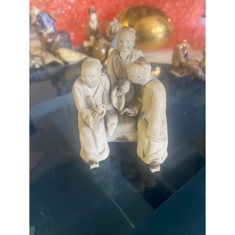 Vintage Miniature Chinese Mudmen - EUC